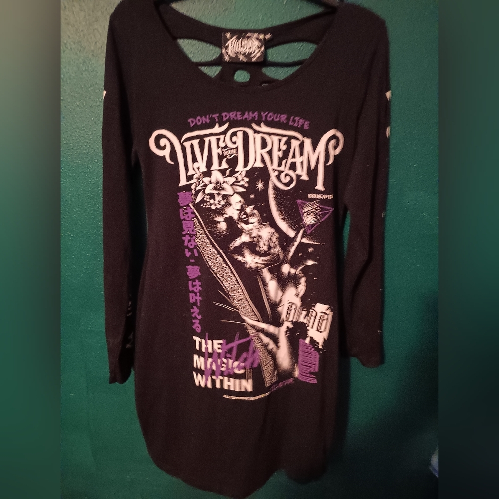 Killstar live your dream long sleeve dress